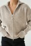 Women's Double Zippered Thessaloniki Knitwear Cardigan - 4