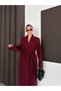 Women's Premium Imported Fabric Tie-Up Belted Cashmere Coat - 8