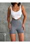 Women's Smoked Shaping / Sculpting Super Mini High Waist Leggings - 4