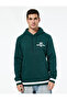 Hooded Long Sleeve Striped Kangaroo Pocket Fleece-Lined Printed Sweatshirt - 3