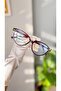 Cat Eye Cat Eye Bone Transparent Women Men Unisex Blue Light Protecting Screen Glasses Eyewear - 7