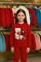 Children's Cotton Brown Cup Bear Printed Sweatshirt Set 3-4-5-6-7-8-9-10-11-12 Years Old