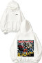 Iron Maiden the Number Design Back Printed White Hooded Sweatshirt