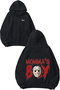 Mommas Boy Design Backpack Printed Black Hooded Sweatshirt