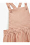 Cotton Square Neck Cross Strap Pocket Detail Polka Dot Mini Dress - 4