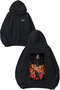 Metal 1 Design Back Printed Black Hooded Sweatshirt