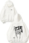 Deftones at Tasarım Sırt Printed White Hooded Sweatshirt