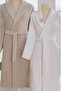 Ditsy Garden Family Set Cream-Beige Bathrobe Set - 2