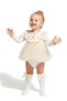 Baby Girl Romper Girls' Romper Birthday Party Wedding Dress Tulle Long Sleeve Romper - 6