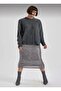 Women's Knitwear Regular Fit Crew Neck Extra Soft Wool Textured Oversized Women's Sweater - 2