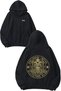 Berserker Coffee Design Backpack Printed Black Hooded Sweatshirt