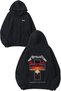 Metallica Puppets Design Back Printed Black Hooded Sweatshirt