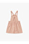 Cotton Square Neck Cross Strap Pocket Detail Polka Dot Mini Dress - 3