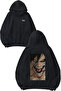 Attack on Titan Attack Titan Design Back Printed Black Hooded Sweatshirt