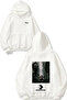 Rammsteın Band Group Design Back Printed White Hooded Sweatshirt