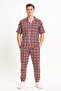 Men's Gingham Check Shirt and Long Co-ord Set