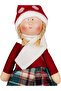 Christmas Ornament, Standing Fairy Figure, Red-White - 17X44 cm - 2