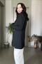 Gold Button Detailed Striped Blazer Jacket - 5