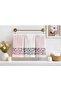 Daisy Patterned 50*90cm Set of 6 Hand and Face Towels - Towel Set - Dowry - Gift - Kitchen 100% Cotton - 4