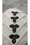 Mahi̇devran Presentation Napkin (Navy Blue & Silver) - Hand-Stitched Luxury Coffee Set (Set of 2) - 2