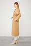 معطف طويل بحزام من Camel Midi - 5
