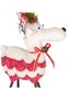 Christmas Ornament, Deer, Red-White - Wooden Legs, 24X35 cm - 2