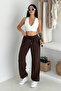 Women's High Waist Wide Leg Lace-Up Sweatpants – Urban Ease - 3