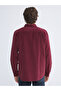 Regular Fit Long Sleeve Velvet Men's Shirt - 4