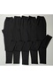 5-Piece Underwear Set Fleece-Lined Piece Tights (Black) - 2