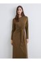 Özmarka New Season Crew Neck Waist-Fitted Dress - 2