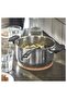 MIDDAGSMAT Pot with lid, clear glass/stainless steel, 3 l - 7