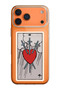 The Heart Tarot Pattern Transparent Silicone Phone Case Compatible with iPhone 17 Pro/18 Pro