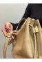 Urban Series Genuine Nubuck Leather Tasseled Puppy Women's Bag - 4
