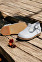 Genuine Leather Orthopedic İlkadım Shoes White Cv-479 - 5