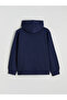 Lcw Kids Navy Blue Long Sleeve Girls' Zippered Sweatshirt - 4