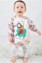 Wearable Sleeves, Liquid-Proof, Stain-Resistant Food and Activity Bib, 6-24 Months, Elephant-Lion Pattern - 5