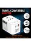 Unix UX-230 Travel Convertible Adapter – 20W PD + QC 3.0 Fast Charging Universal Adapter - 3