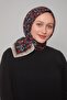 وشاح ناعم بنمط عنبية بني اللون - 2