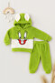 Unisex Baby Welsoft Hooded Rabbit Embroidered Tracksuit Set - 2