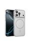 Apple iPhone 16 Pro Compatible Case Titanmag Case (iPhone 17 Pro Max Appearance) Silver
