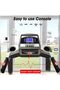 Smart Treadmill EM-1248, 4HP Peak, FS App, 12 Programs, 120x40cm, 100KG Capacity - 6