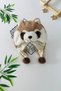 My Little One's Plush Raccoon Ears Cute Moving Ear Headphones - Coffee - 3