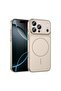 Apple iPhone 15 Pro Compatible Case Titanmag Case (iPhone 17 Pro Max Look) Desert Titanium