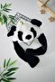 My Little One's Panda Ears Moving Ear Fun Children's Headphones - Black