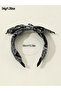 Graphic Printed Bow Headband - 8