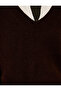 Long Sleeve V-Neck Basic Knit Sweater - 6