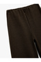 Viscose Blend Basic Wide Leg Trousers - 3
