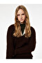 Long Sleeve V-Neck Basic Knit Sweater - 2