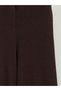 Vizyon New Season Elastic Waist Corded Fabric Wide Leg Women's Trousers - 2