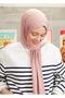 Salmon Five Combed Cotton Shawl - 2